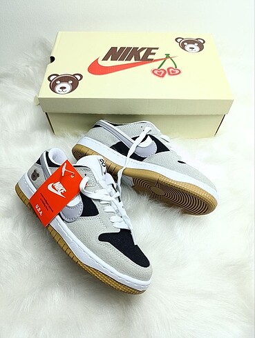 Nike Dunk low Teddy ???? gri&siyah ????Yeni sezon model ??