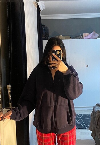 Fermuarlı sweatshirt