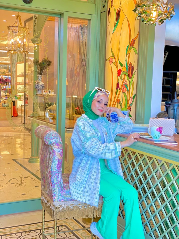 Yeşil ceket oversize isteyene pantolonu da satabilirim - Görsel 5