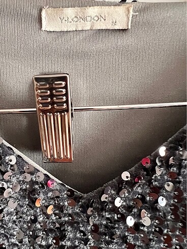 Y-London tamamı payetli kısa abiye - Görsel 6