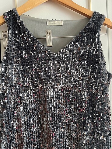 Y-London tamamı payetli kısa abiye - Görsel 3