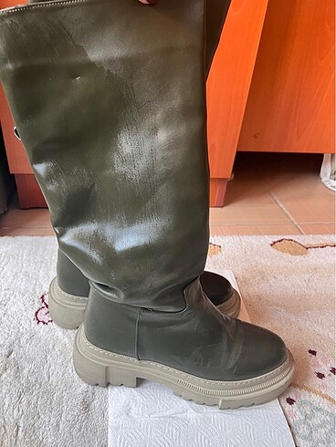 37 Beden Haki renk çizme(37 numara)