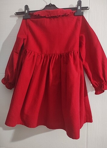 4 Yaş Beden kırmızı Renk Kız çocuk kırmızı elbise 4/5 yaş 