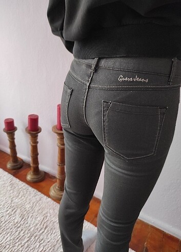 Guess jeans premium simli füme gri kot 