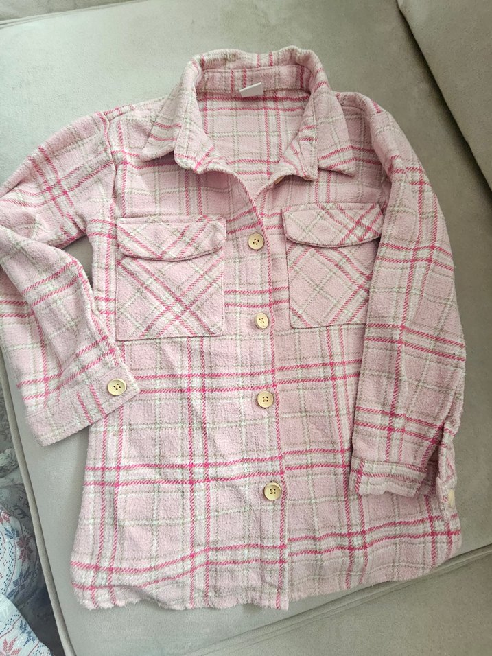 LCW Kids Pembe Ekose Uzun Kollu Gömlek - Görsel 2