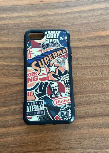 İPhone 7 Renkli Pop Kültür Temalı Telefon Kılıfı