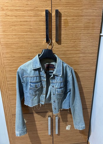 Vintage crop kot ceket