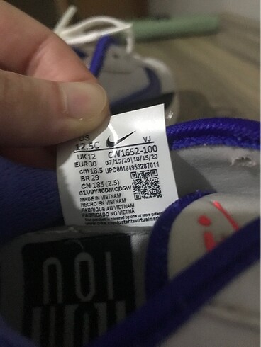 30 Beden Erkek çocuk Nike Aır max Orjinal