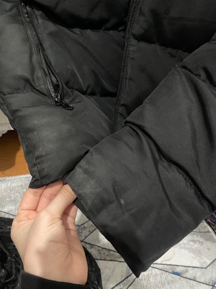 Erkek Siyah Fermuarlı Yüksek Yakalı Mont - Görsel 5