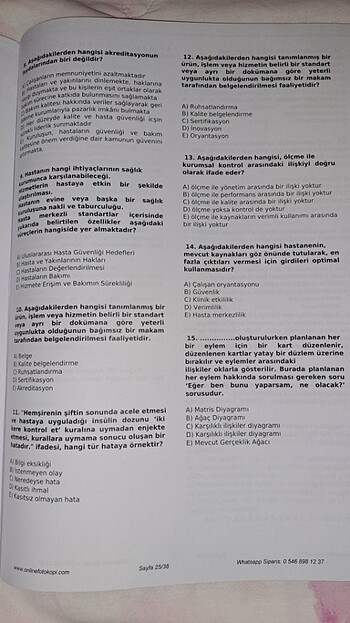 Beden Renk AUZEF SAĞLIK İŞLETMELERİNDE KALİTE YÖNETİMİ