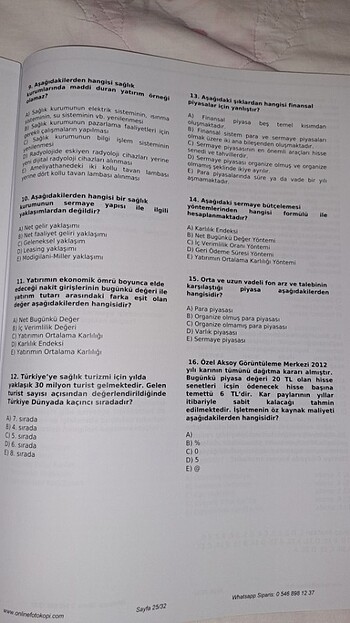  Beden Renk AUZEF SAĞLIK İŞLETMELERİNDE FİNANSAL YÖNETİM