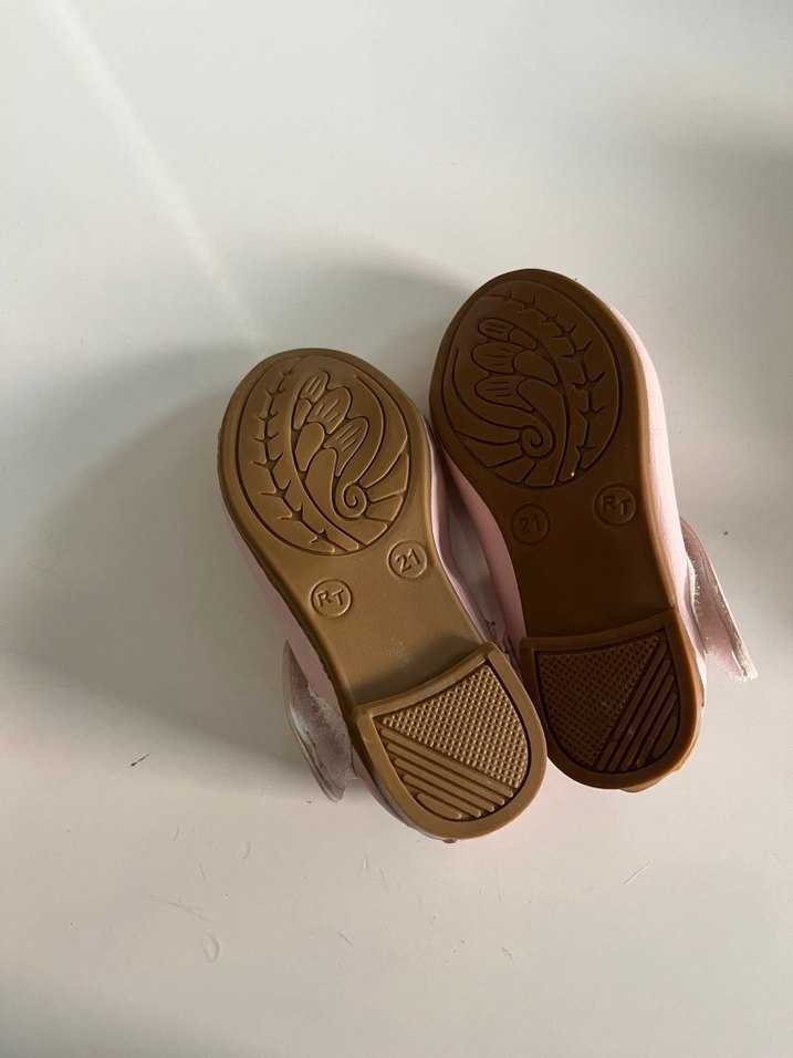 Kız Çocuk Bej Tokalı Babet Ayakkabı - Görsel 2