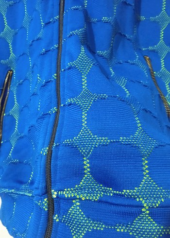 Mavi Fermuarlı Kadın Ceket - Görsel 4