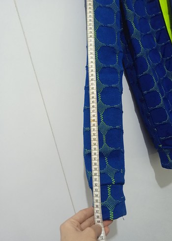 Mavi Fermuarlı Kadın Ceket - Görsel 5