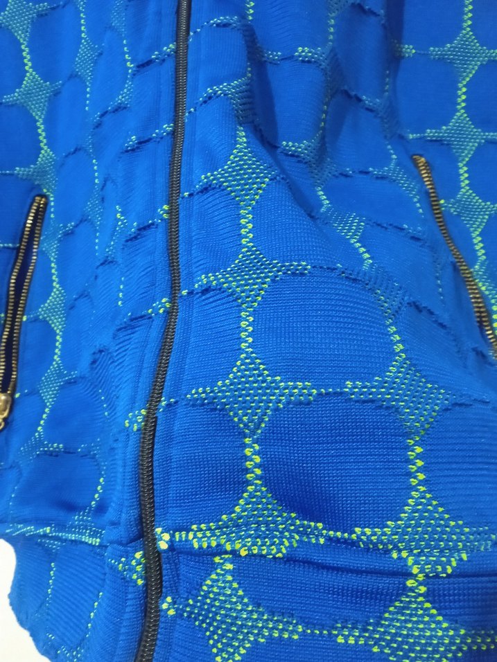 Mavi Fermuarlı Kadın Ceket - Görsel 4