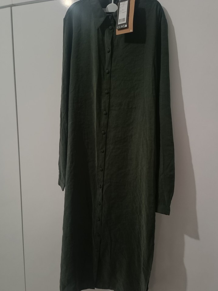 Uzun Kesim Keten Kadın Tunik - Görsel 2