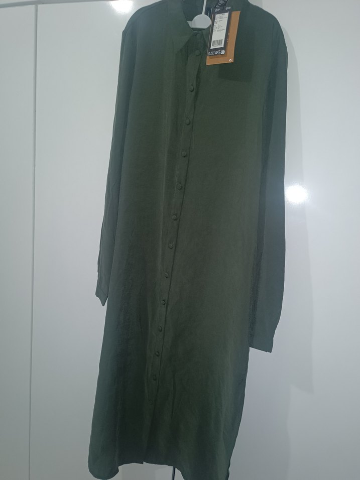 Uzun Kesim Keten Kadın Tunik - Görsel 3