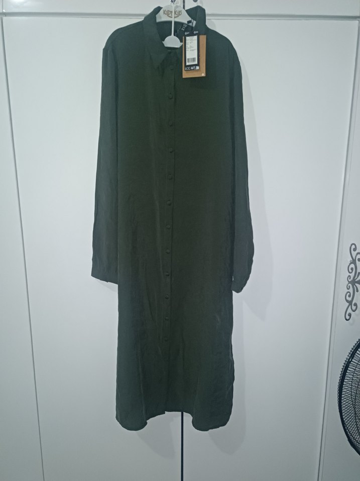 Uzun Kesim Keten Kadın Tunik - Görsel 4