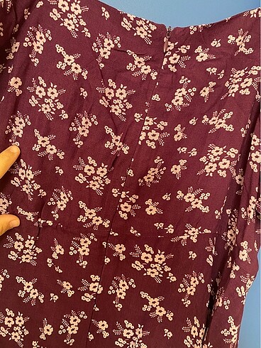 Kare yaka elbise - Görsel 6