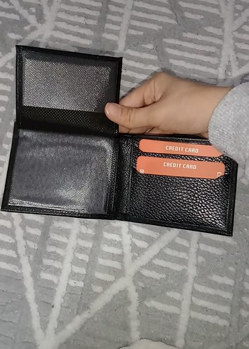 Siyah Minimalist Erkek Cüzdan - Görsel 3
