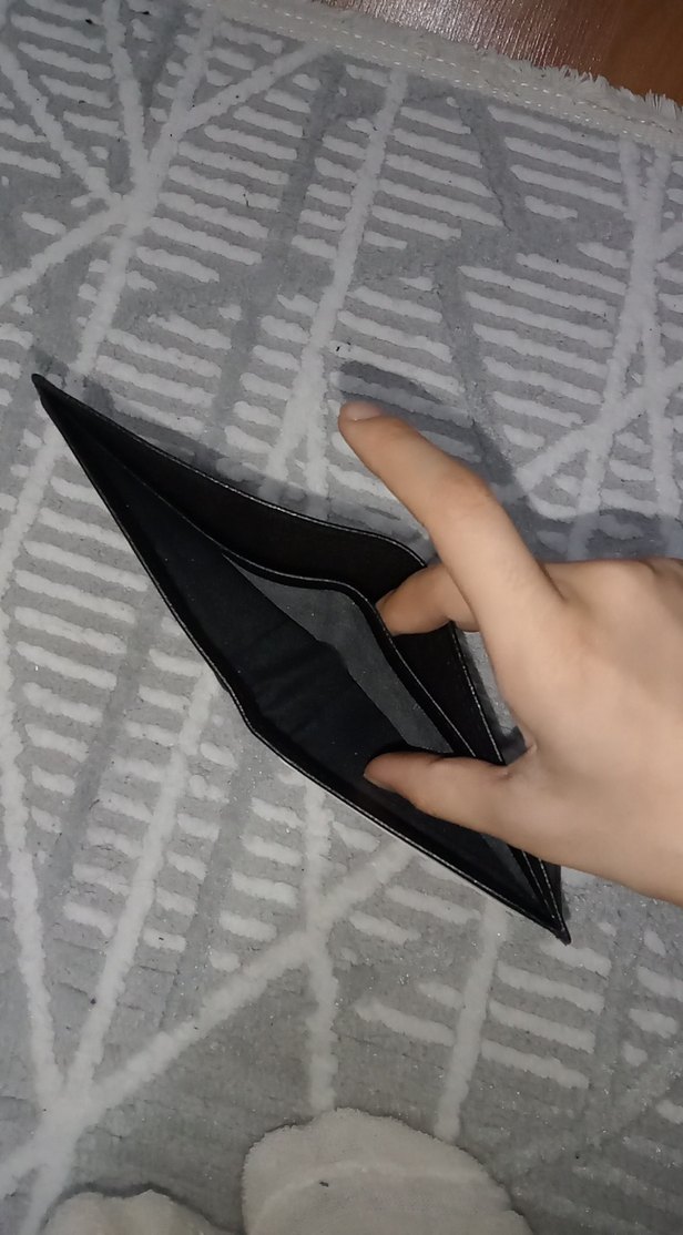 Siyah Minimalist Erkek Cüzdan - Görsel 4