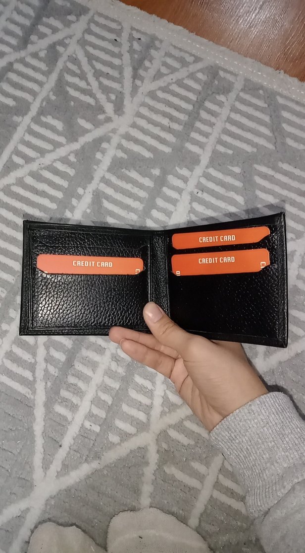 Siyah Minimalist Erkek Cüzdan - Görsel 2
