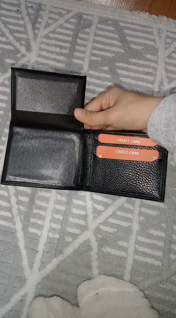 Siyah Minimalist Erkek Cüzdan - Görsel 3