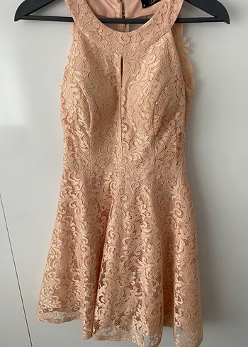 Pudra pembesi abiye elbise - Görsel 5