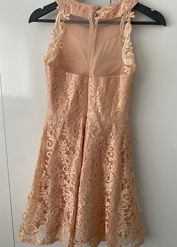 Pudra pembesi abiye elbise - Görsel 2