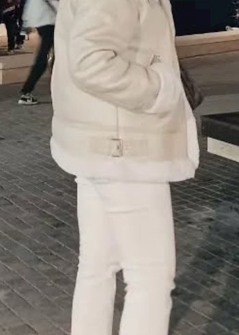 Bej Kürklü Kadın Kışlık Ceket - Görsel 2