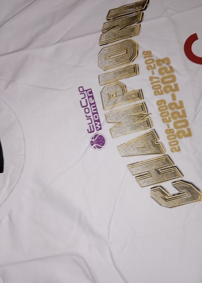 GS Store Eurocup bayan takımı şampiyonluk tişörtü - Görsel 3