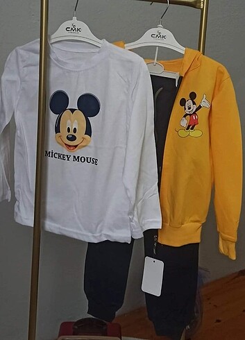 Zara Mickey mouse üçlü takım 