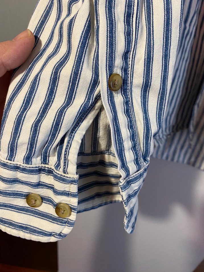 Erkek Çizgili Uzun Kollu Gömlek - Görsel 2