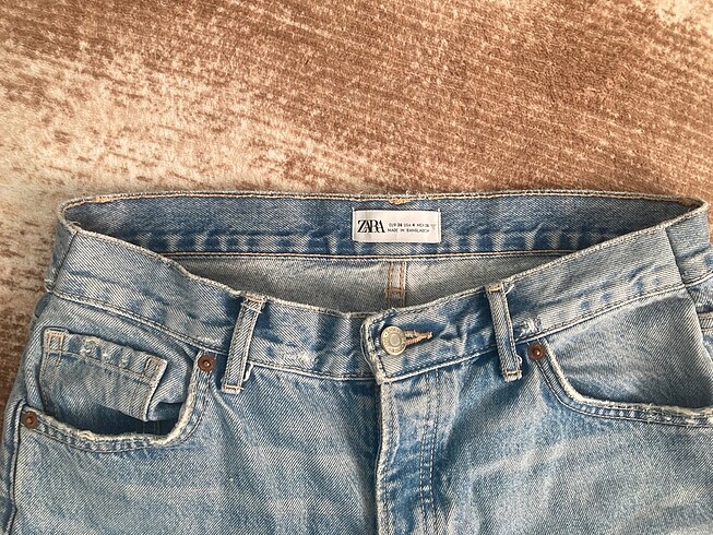 s Beden Zara orta bel straight jean 36 beden