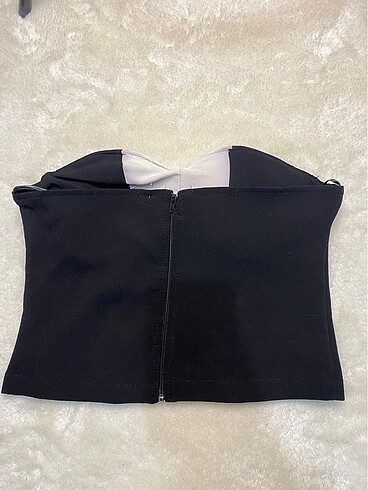 Diğer straplez crop bluz