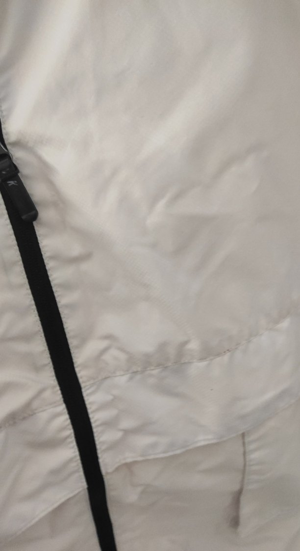 Erkek Beyaz Midi Yağmurluk Fermuarlı - Görsel 4