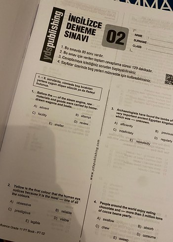 Influence Yds Test Book Ydspublishing - Görsel 2