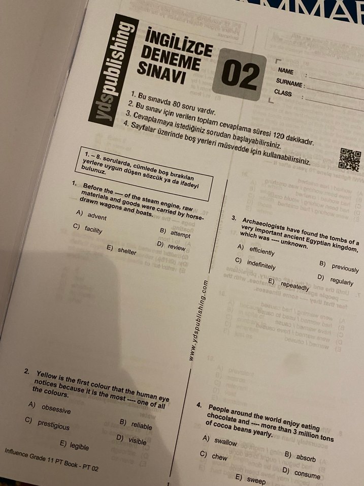 Influence Yds Test Book Ydspublishing - Görsel 2