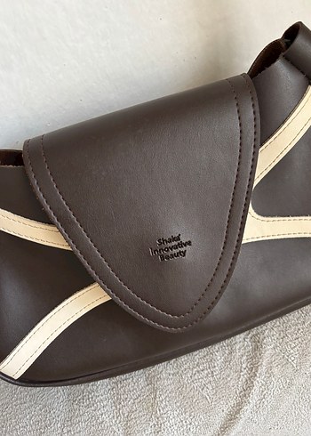 Kahverengi Deri Kadın Omuz Çantası - Görsel 2