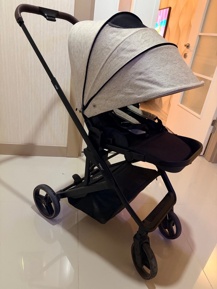 Bagi Neo 2 krem-siyah Bebek Arabası - Görsel 4