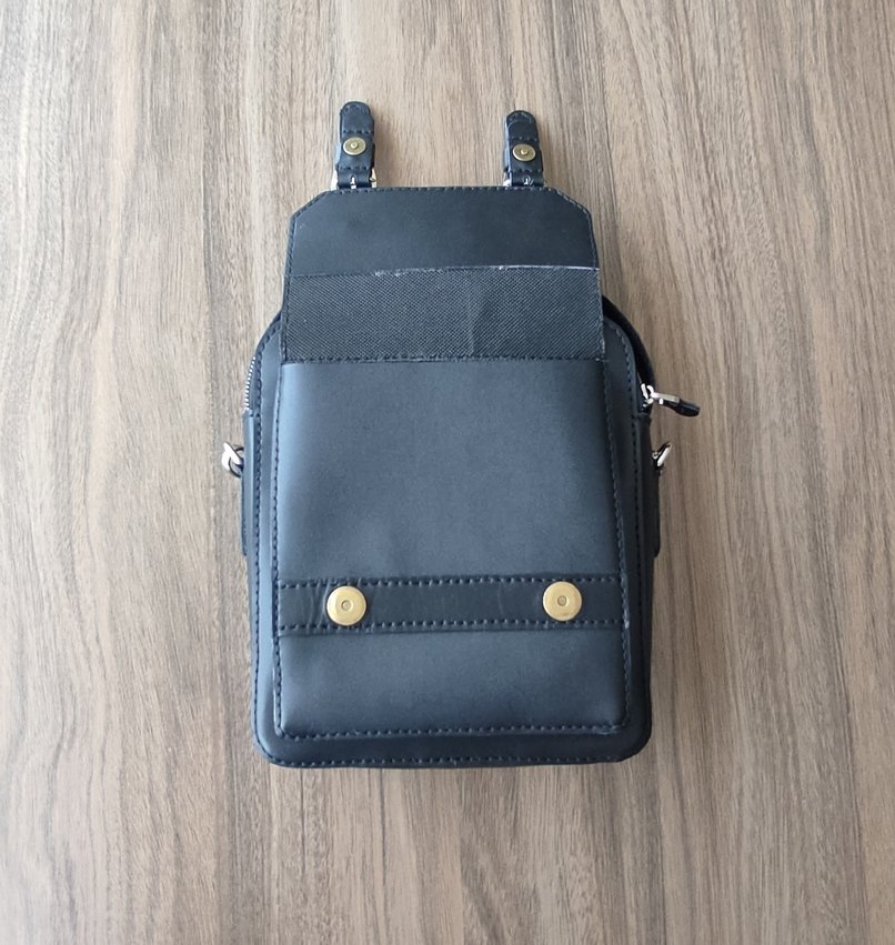 Siyah Erkek Omuz Çantası Tokalı - Görsel 5