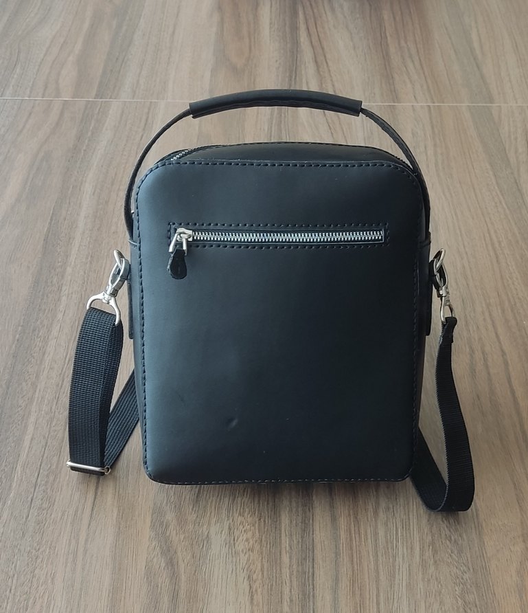 Siyah Erkek Omuz Çantası Tokalı - Görsel 4