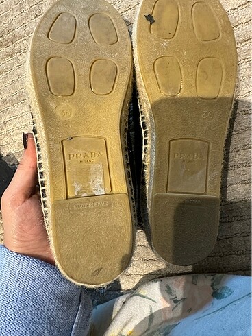 36 Beden siyah Renk Prada espadril