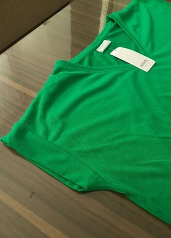 s Beden yeşil Renk Bayan Tshirt