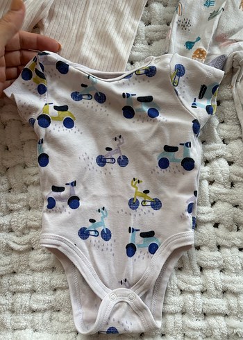 Bebek Erkek Örme Pamuklu 3'lü Set - Görsel 2