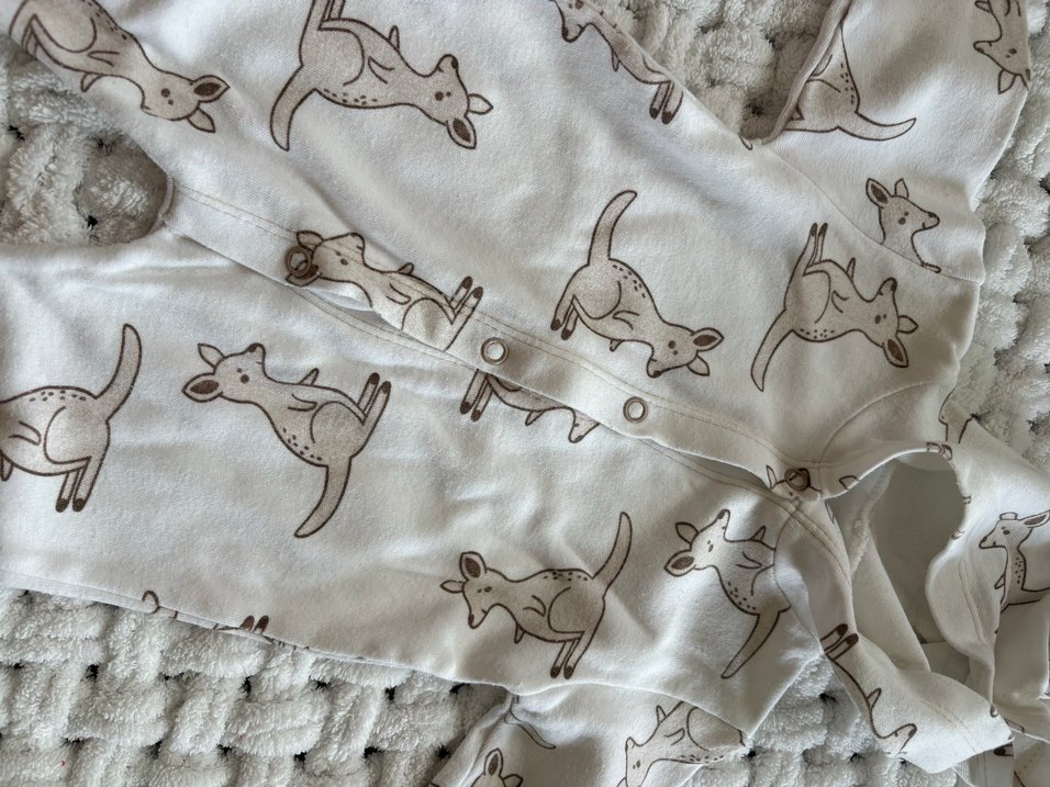 Gri Desenli Bebek Erkek kız Tulum - Görsel 2