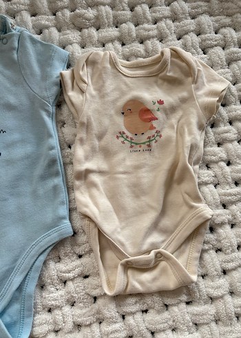 Pastel Renkli Kısa Kollu Bebek Body ve Pantolon Seti - Görsel 4