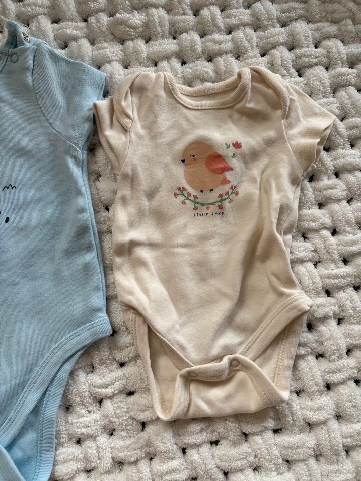 Pastel Renkli Kısa Kollu Bebek Body ve Pantolon Seti - Görsel 4