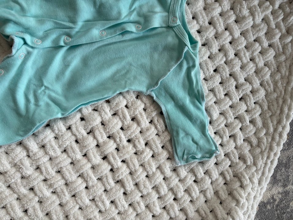 Uzun Kollu Turkuaz Bebek Tulum - Görsel 3