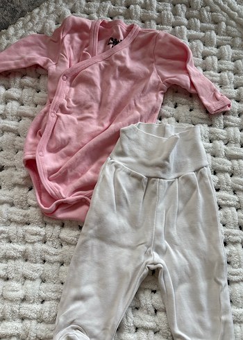 Bebek Kız Uzun Kollu Beyaz Set - Görsel 2